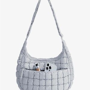 Stylish Gray Quilted Women's Bag